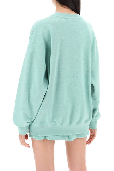 organic cotton crewneck sweatshirt 1125031176 Granite Green