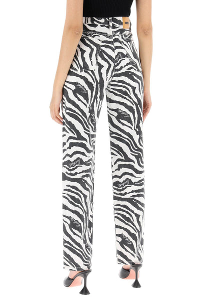 straight leg zebra print jeans 1126502959 ZEBRA + BRIGHT WHITE COMB.