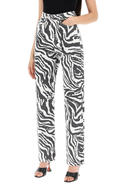 straight leg zebra print jeans 1126502959 ZEBRA + BRIGHT WHITE COMB.