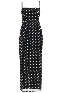 ROTATE midi dress with sequins 113255000 1000 BLACK COMB. | Italystation.com - Shop Now at italystation.com