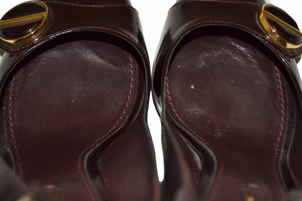 Louis Vuitton Amarante Patent Leather Sandal Size 9.5