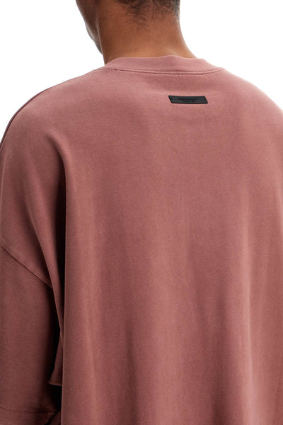 heavy crewneck tee 125BT242006F CRIMSON