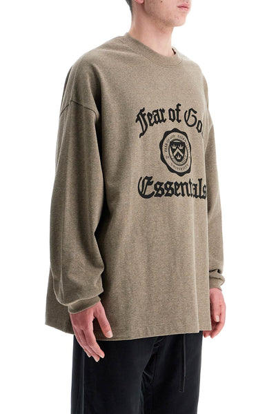 heather gray cotton oversized t-shirt 125HO242011F HEATHER GRAY