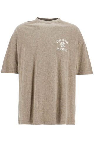 heather grey minimalist crew neck t-shirt 125HO244191F HEATHER GRAY