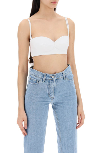 "rose top bralette with 127524 WHITE