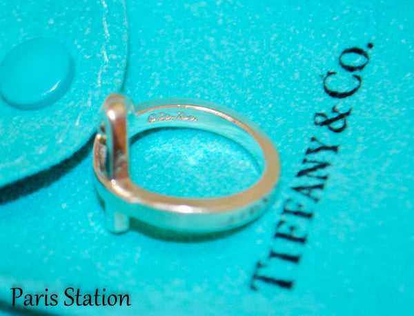 Tiffany & Co Sterling Silver Paloma Picasso Heart Ring Size 4.5
