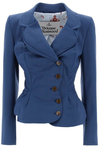 Vivienne westwood drunken tailored draped jacket 1401006CW00R8 BLUE