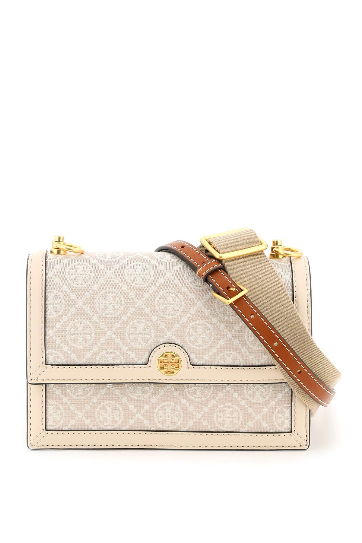 t monogram jacquard shoulder bag 147596 IVORY