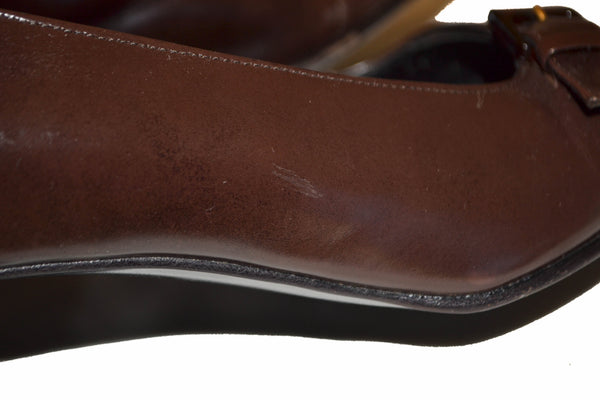 Paloma Brown Leather Shoes Size 7B