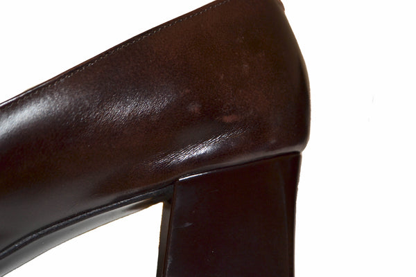 Paloma Brown Leather Shoes Size 7B