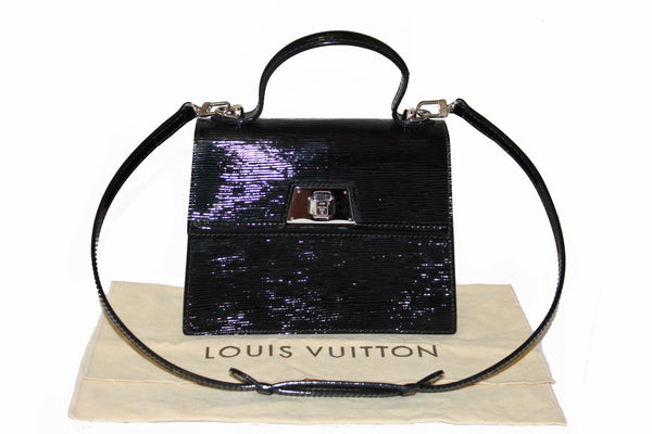 Louis Vuitton Black Electric Epi Leather Sevigne PM Bag