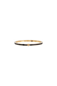 TORY BURCH thin kira bracelet 152856 GOLD / BLACK | Italystation.com - Shop Now at italystation.com