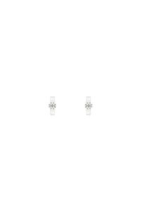 kira huggie earrings 155514 TORY SILVER