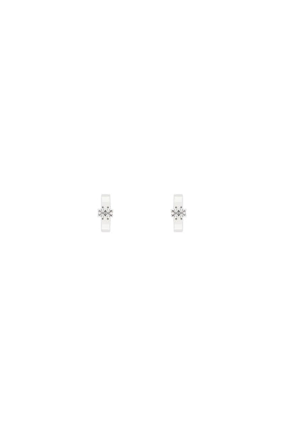 kira huggie earrings 155514 TORY SILVER