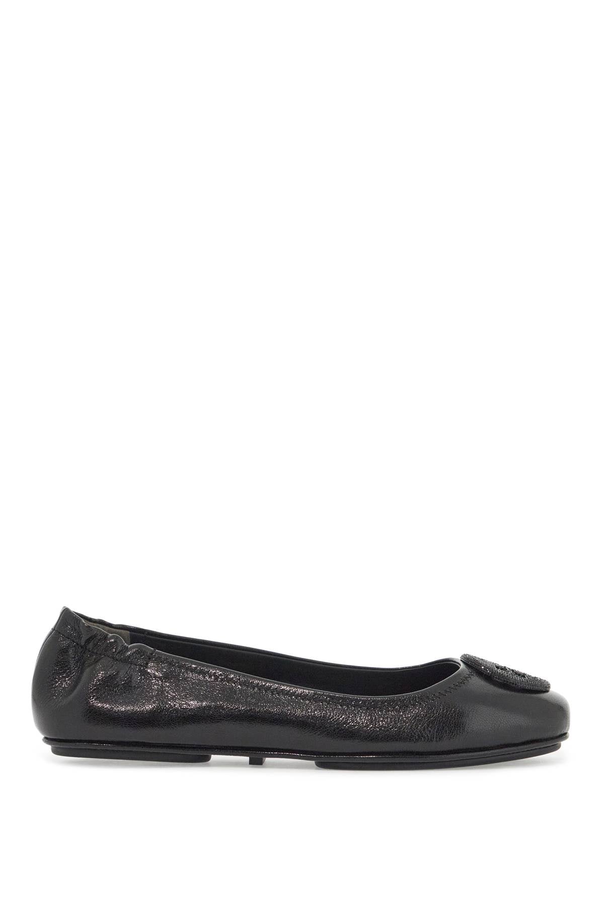TORY BURCH minnie travel ballet flats 155637 PERFECT BLACK | Italystation.com - Shop Now at italystation.com