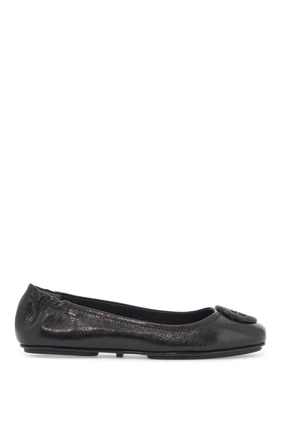 TORY BURCH minnie travel ballet flats 155637 PERFECT BLACK | Italystation.com - Shop Now at italystation.com