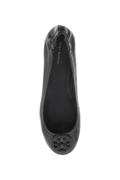 TORY BURCH minnie travel ballet flats 155637 PERFECT BLACK | Italystation.com - Shop Now at italystation.com