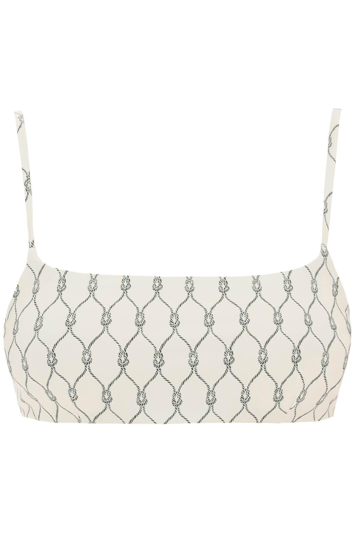 printed bikini top for 159172 GREEN KNOT