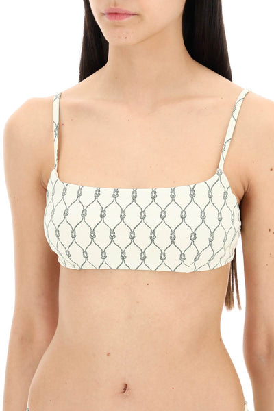 printed bikini top for 159172 GREEN KNOT
