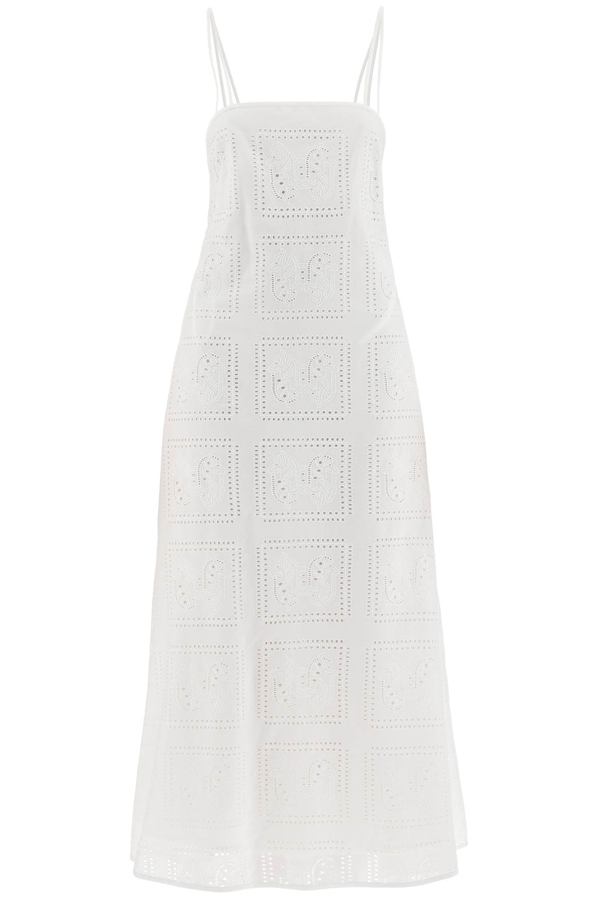 midi lace dress in seven 160091 WHITE