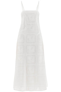 midi lace dress in seven 160091 WHITE