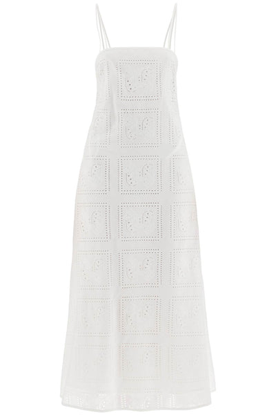 midi lace dress in seven 160091 WHITE