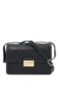 leather t monogram shoulder bag 160210 BLACK