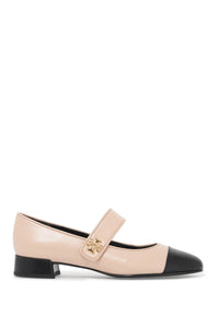mary jane with contrasting toe cap 160312 ROSE PINK / PERFECT BLACK