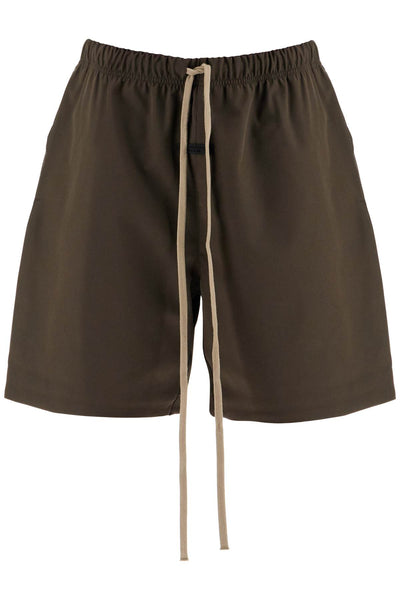 bonded nylon soccer shorts 160HO244375F BROWN