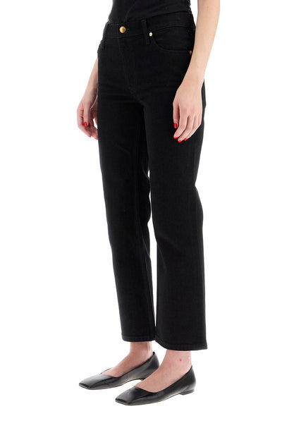 low-waisted kick flare jeans 161597 BLACK RINSE WASH