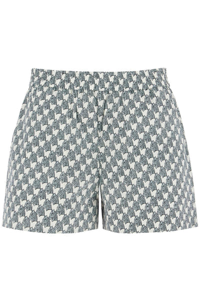 printed poplin shorts for 161839 BLUE MINI ZEBRA