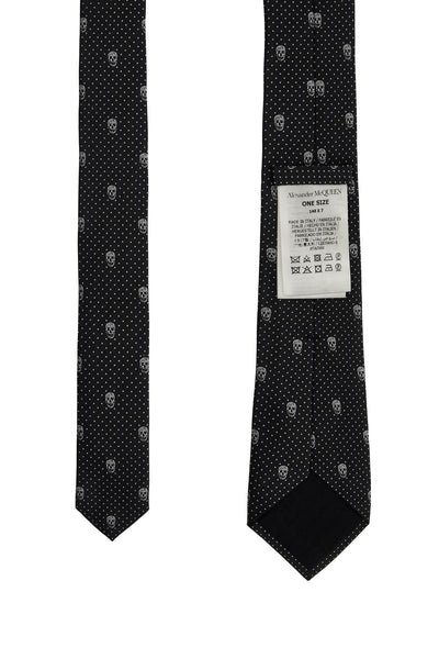 embroidered silk tie set 165724 4883E BLACK/SILVER