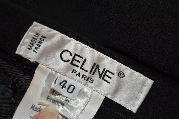 Celine Black Mini Skirt Size 40