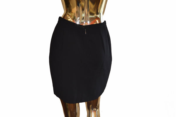 Celine Black Mini Skirt Size 40