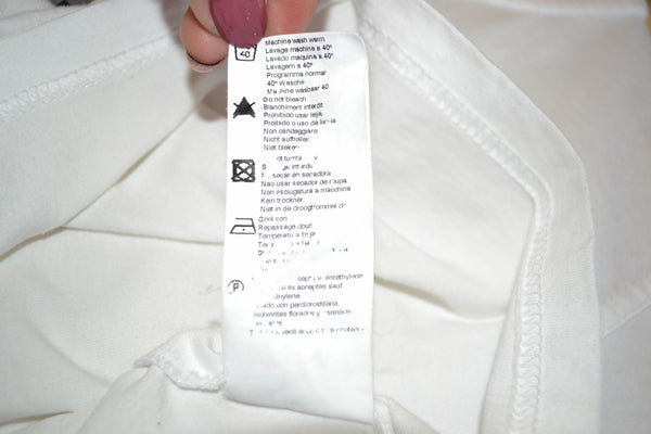 Burberry British Flag Haymarket Signature White Boy T-Shirt Size 6