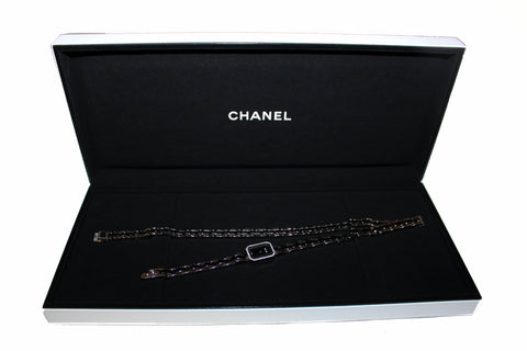 Chanel  Triple Row Steel & Black Ceramic with Diamonds Premie're Mini Watch