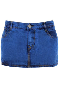 Vivienne westwood denim foam mini skirt for 19030012W00HY BLUE