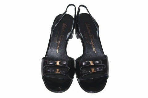 SalvatoreFerragamo Salvatore Ferragamo Boutique Black Patent Leather B | Italystation.com - Shop Now at italystation.com