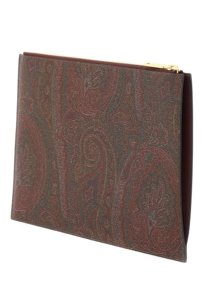 paisley pouch with embroidery WP2C0010 AA001 MARRONE 2