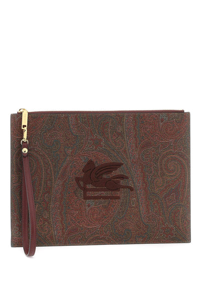 paisley pouch with embroidery WP2C0010 AA001 MARRONE 2