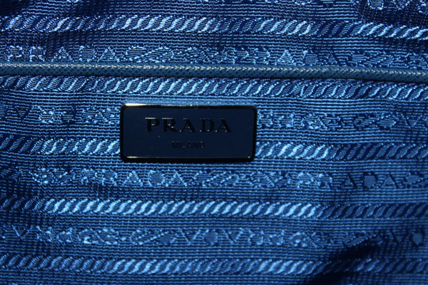 新的Prada Blue Nylon Tessuto手提袋帶皮帶1BG189