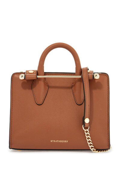 nano tote in chestnut calf leather 20204 100 175 455 CHESTNUT