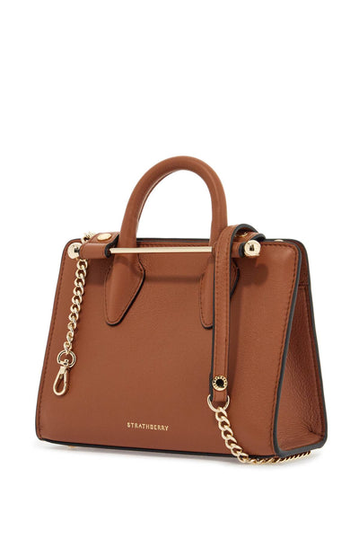 nano tote in chestnut calf leather 20204 100 175 455 CHESTNUT