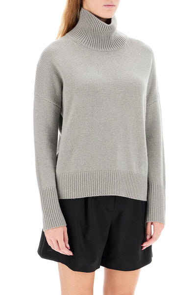 high-necked heidi pullover sweater 202113 PEBBLE