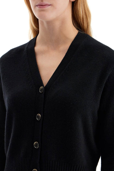 "cropped cashmere cardigan ' 2023006 BLACK