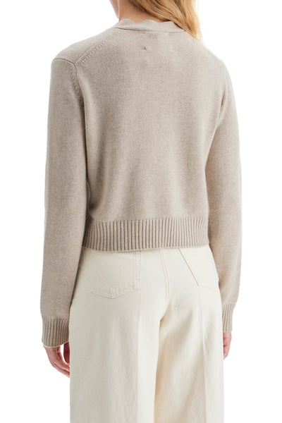 "cropped cashmere cardigan ' 2023006 SAND