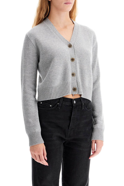 "cropped cashmere cardigan ' 2023006 DOVE GREY