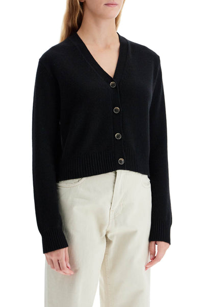 "cropped cashmere cardigan ' 2023006 BLACK