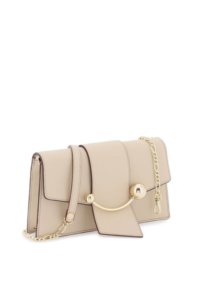 Strathberry crescent on a chain crossbody mini bag 20232 100 564 OAT