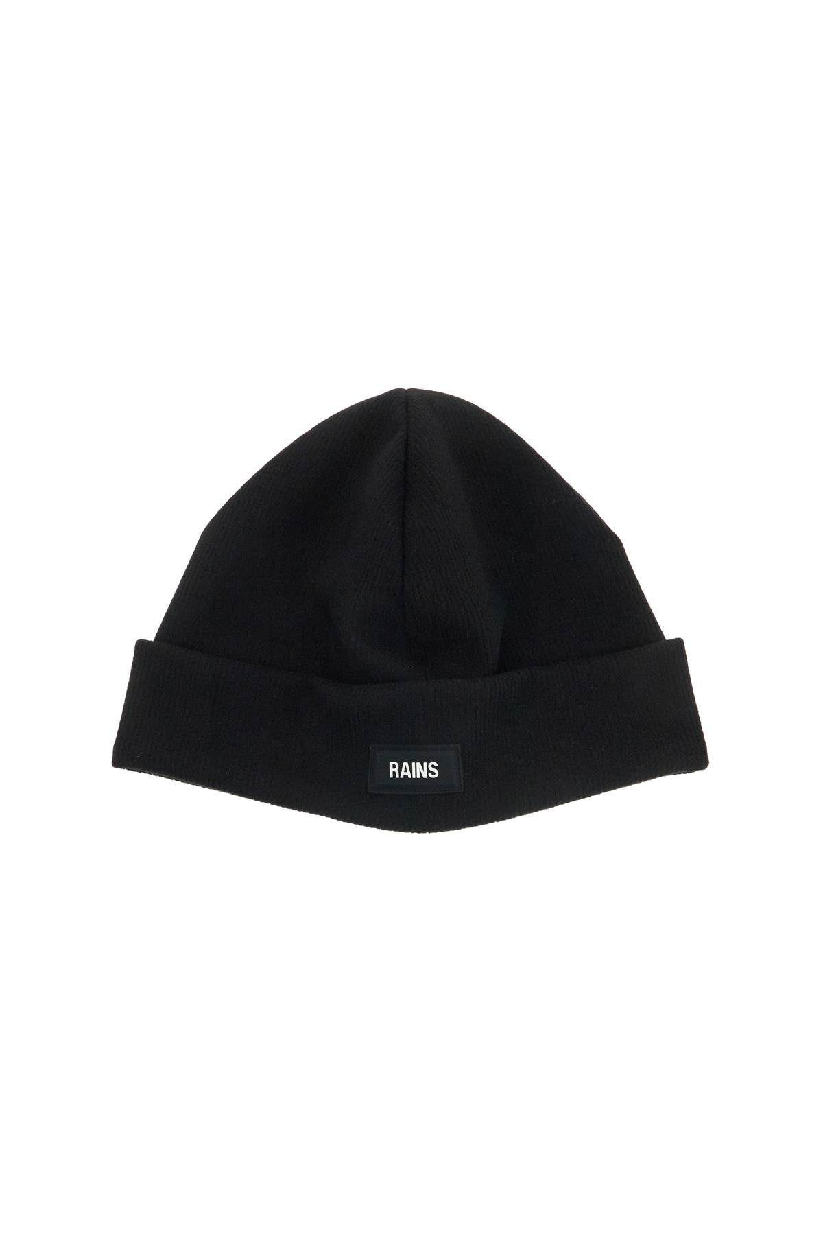 RAINS ribbed fleece be 20360 BLACK | Italystation.com - Shop Now at italystation.com